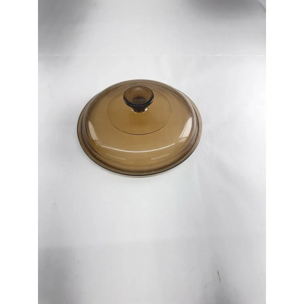PYREX Vision Ware V-2.5-C Amber Replacement LID ONLY 2.5L Corning 8 1/2